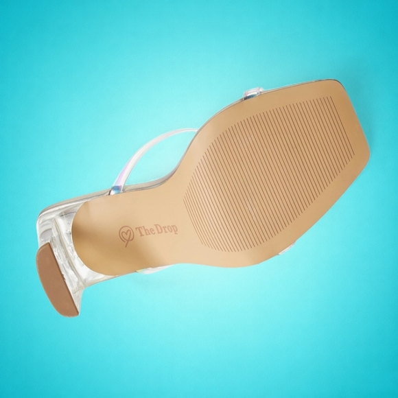 New Fun Iridescent Strappy Block Heels - Picture 6 of 6